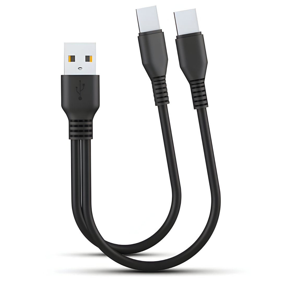 Kabel Ładowania 2 w 1 z Wieloma Portami USB