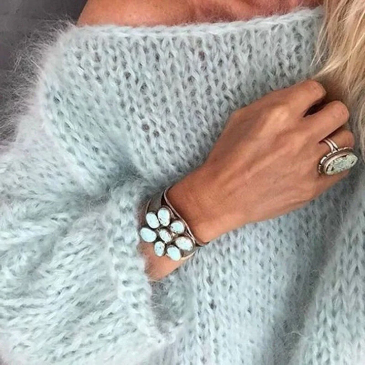 Stylowy sweter dzianinowy