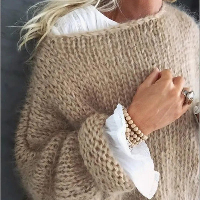 Stylowy sweter dzianinowy