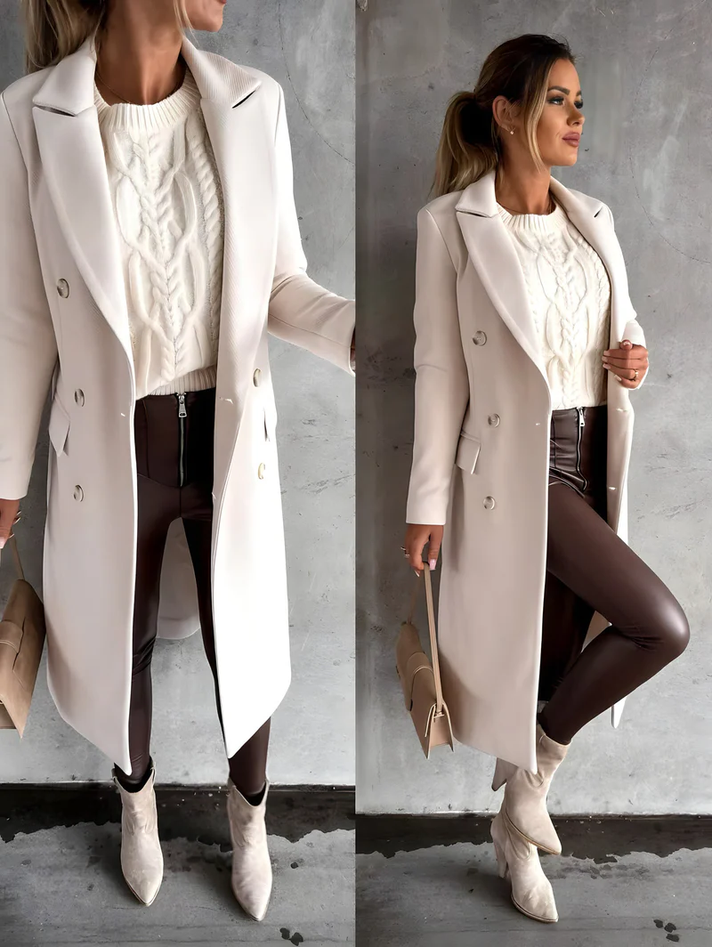 Elegancki płaszcz o ponadczasowym stylu