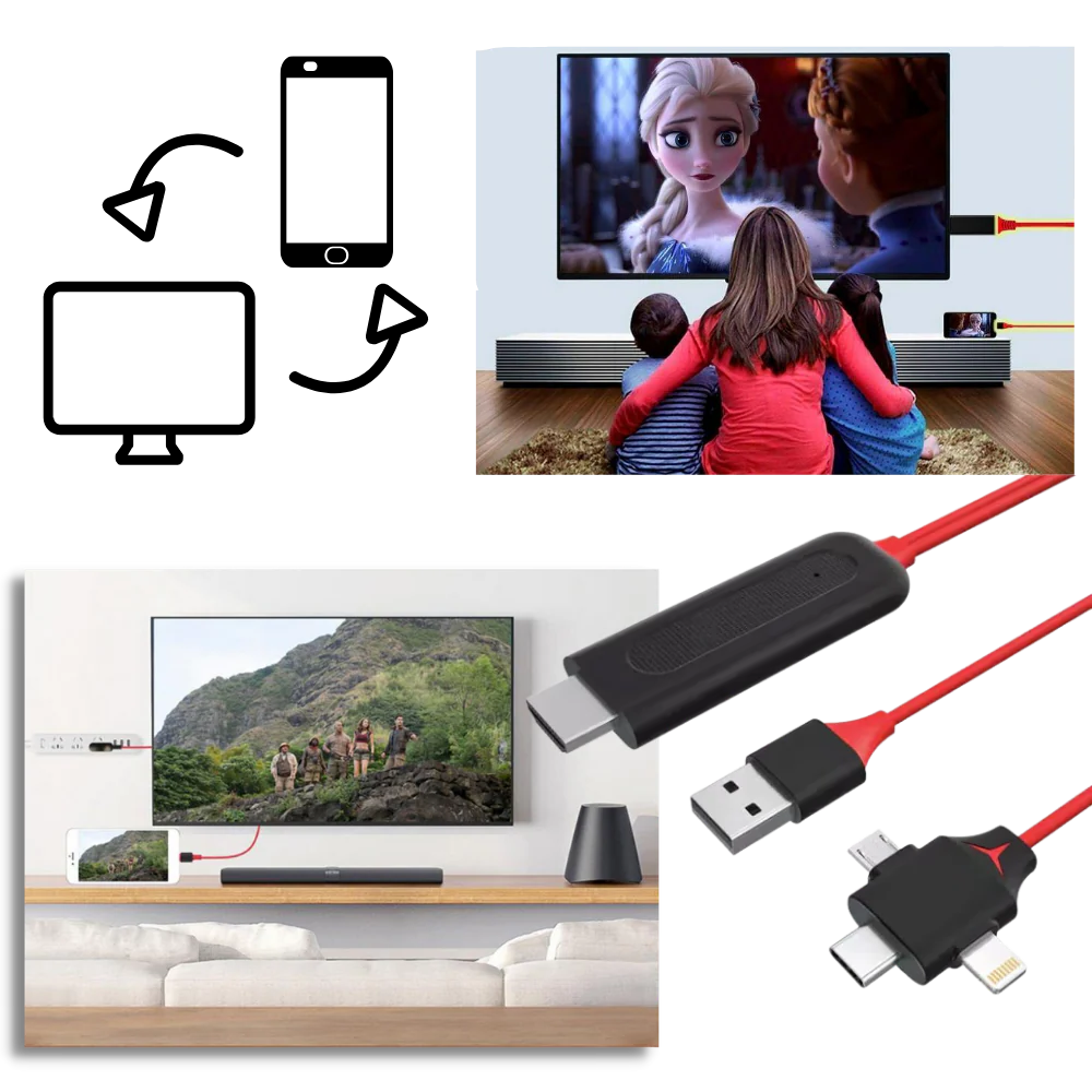 Kabel adaptera HMDI do telefonów i tabletów