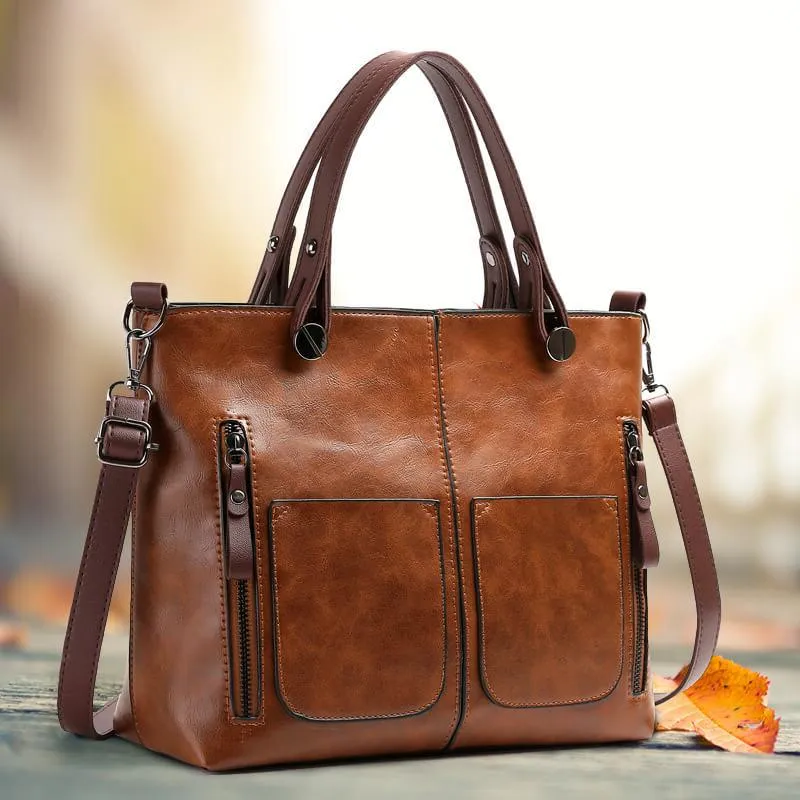 Elegancka skórzana torba
