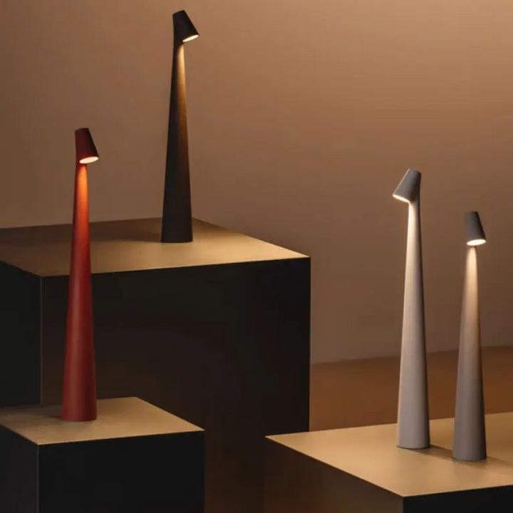 Nordycka minimalistyczna lampa nastrojowa | Bezprzewodowa | LED | Lampa do czytania | Lampa na kolację