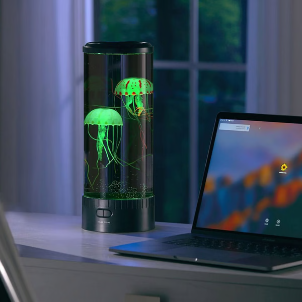 Lampa Lava z Meduzami LED &amp; Akwarium dla Dzieci i Dorosłych - Prezenty Urodzinowe dla Dzieci, Idealny Prezent dla Miłośników Akwarium