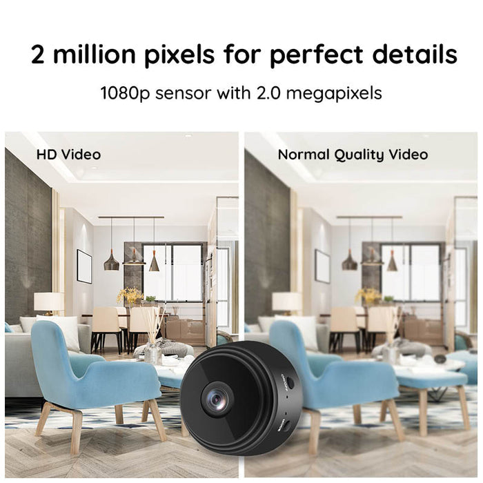 Mini Kamera WiFi HD 1080P Z Funkcją Nocnego Widzenia