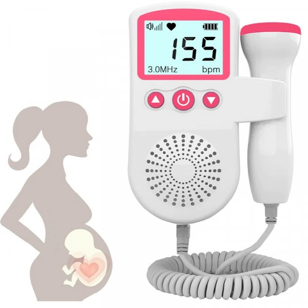 Fetal Doppler Monitor Tętna dla Domu w Ciąży - Detektor Dźwięku Tętna Płodowego