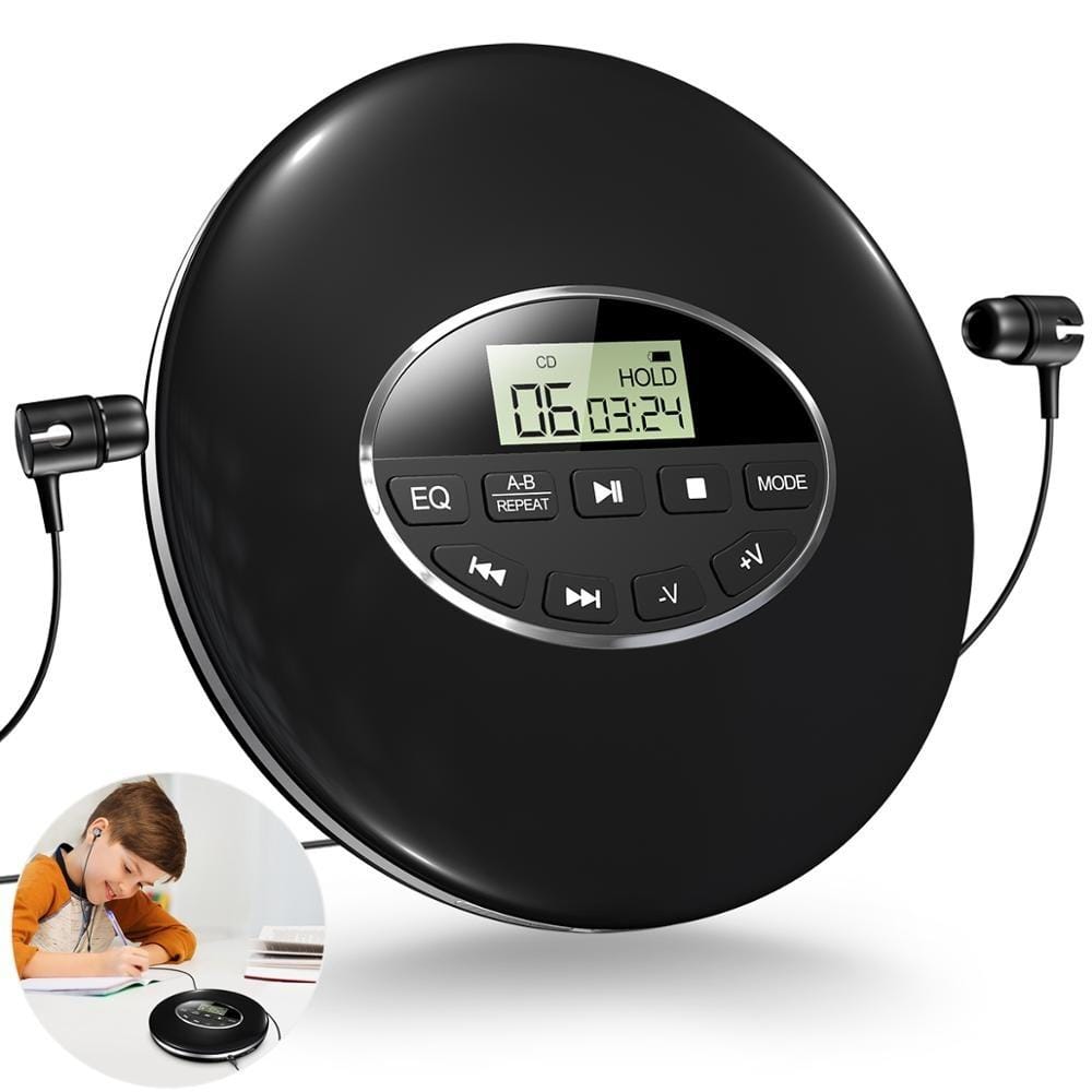 Mały przenośny odtwarzacz CD Walkman do samochodu