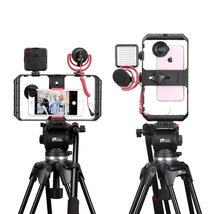 Stabilizator Wideo do Smartfona z Oświetleniem