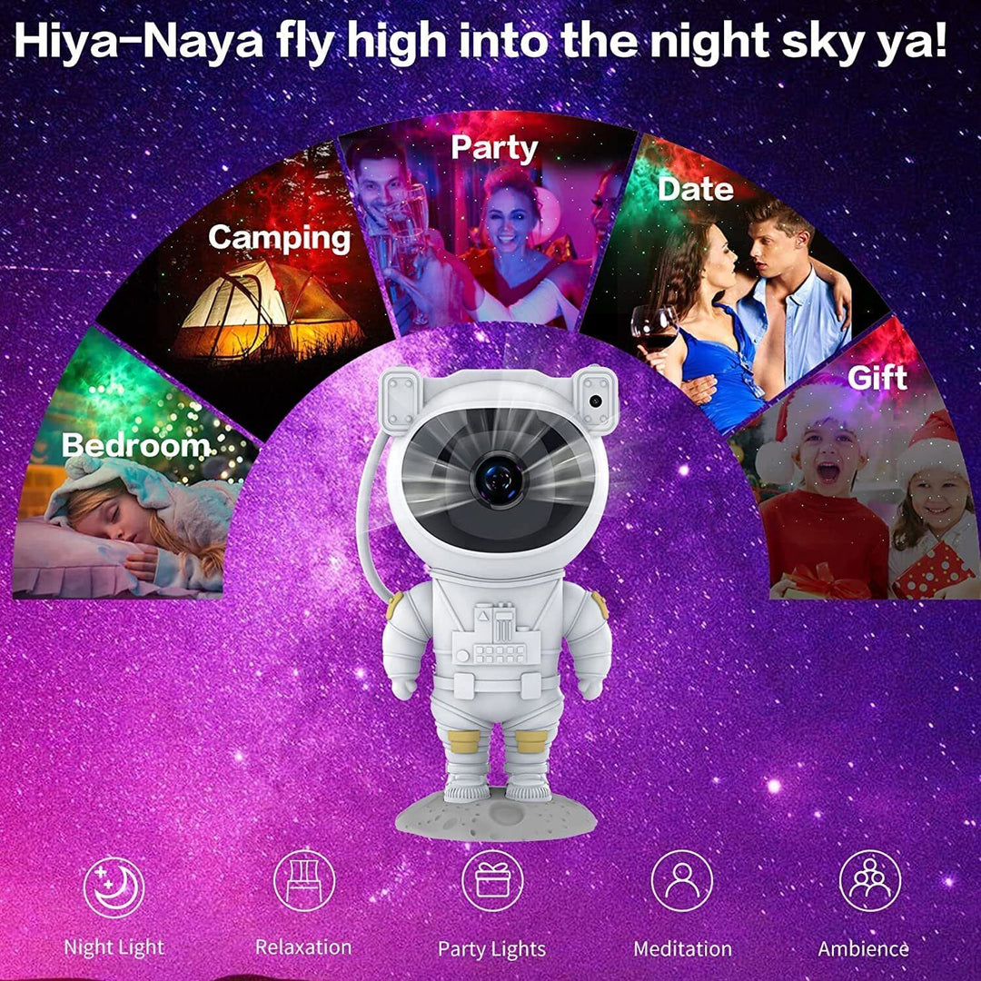 Projektor Astronauta Galaktyczne Gwiezdne Niebo Nocna Lampa