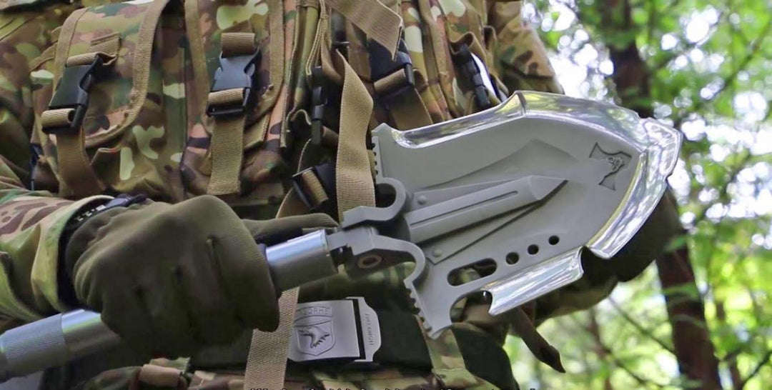 Niezniszczalna wielofunkcyjna łopata survivalowa