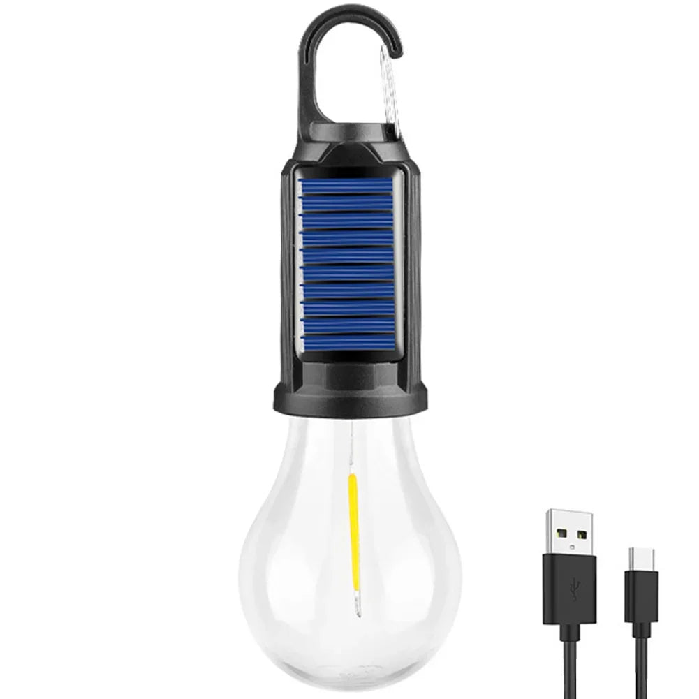 Solarna Lampa Campingowa z Ładowaniem Słonecznym