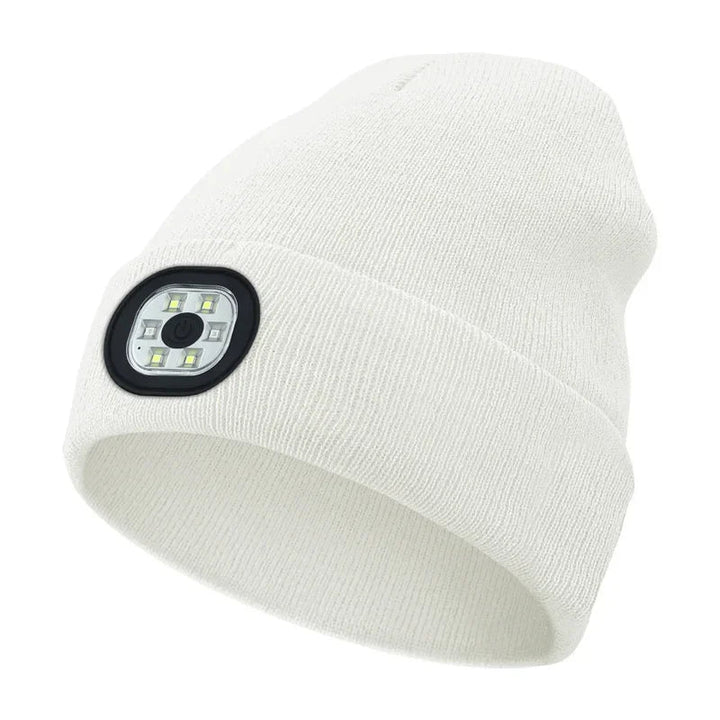 Czapka Beanie LED na Akumulator na Zimę