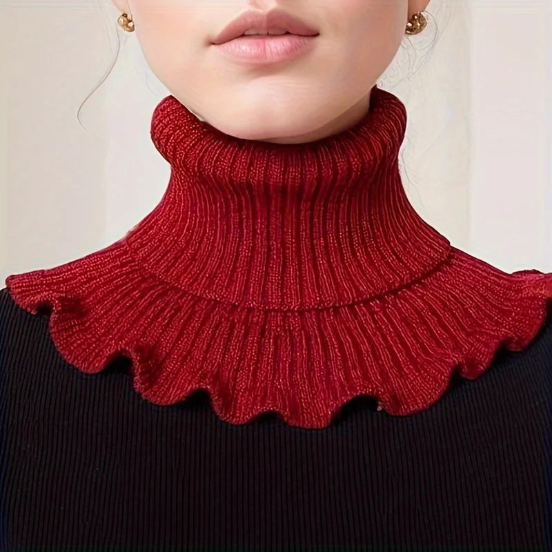 Elegancki Dzianinowy Szalik z Golfem dla Kobiet