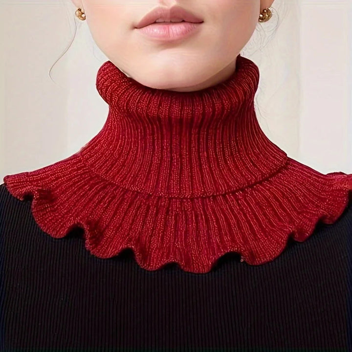 Elegancki Dzianinowy Szalik z Golfem dla Kobiet