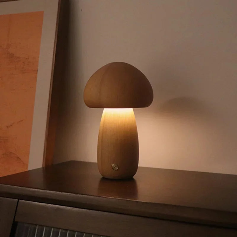 Lampka nocna w kształcie grzyba