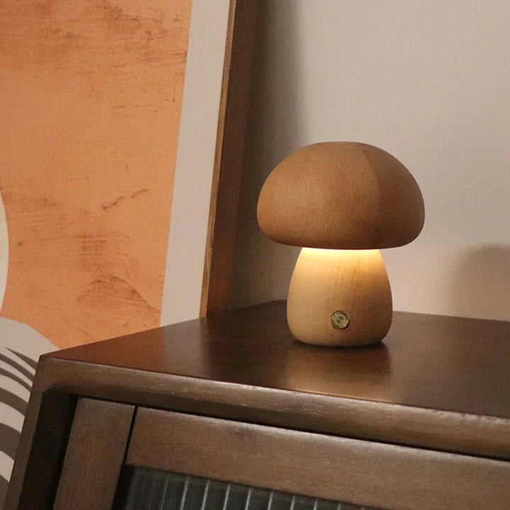 Lampka nocna w kształcie grzyba
