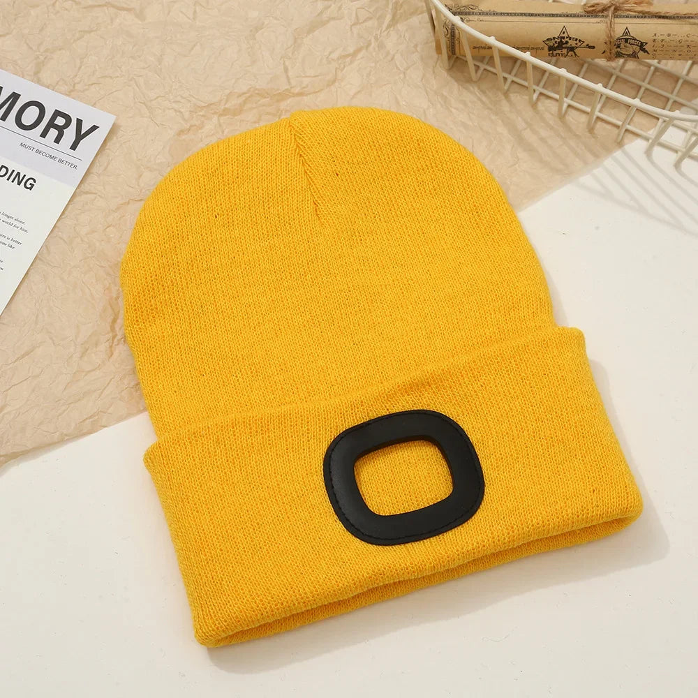 Czapka Beanie LED na Akumulator na Zimę
